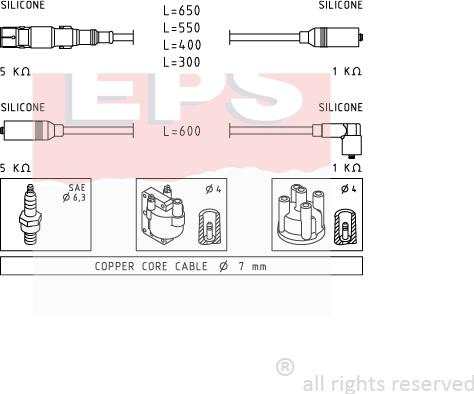 MDR EPS-1501 932 - Set kablova za paljenje www.molydon.hr