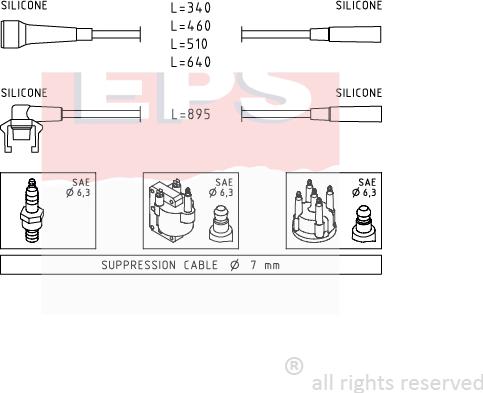 MDR EPS-1501 499 - Set kablova za paljenje www.molydon.hr