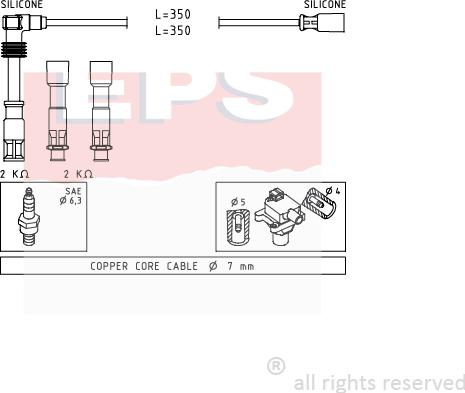 MDR EPS-1501 491 - Set kablova za paljenje www.molydon.hr