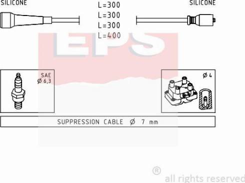 MDR EPS-1501 492 - Set kablova za paljenje www.molydon.hr