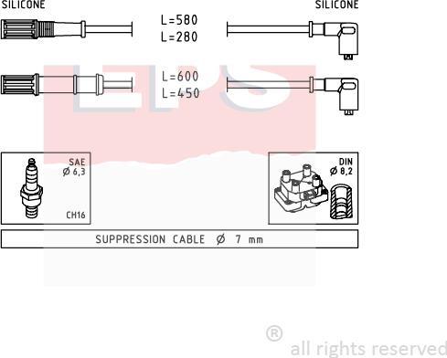 MDR EPS-1501 451 - Set kablova za paljenje www.molydon.hr