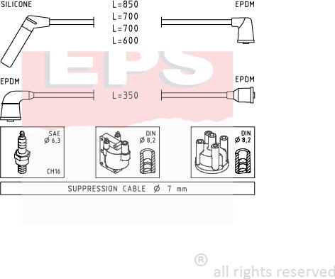 MDR EPS-1501 407 - Set kablova za paljenje www.molydon.hr