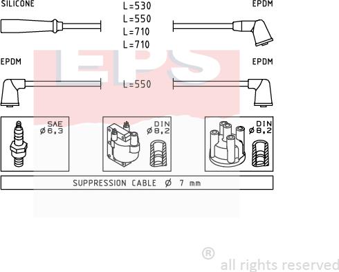 MDR EPS-1501 413 - Set kablova za paljenje www.molydon.hr