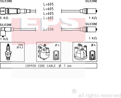 MDR EPS-1501 549 - Set kablova za paljenje www.molydon.hr