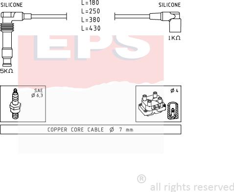 MDR EPS-1501 562 - Set kablova za paljenje www.molydon.hr