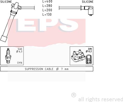 MDR EPS-1501 504 - Set kablova za paljenje www.molydon.hr