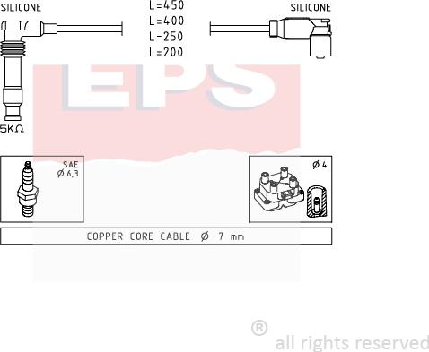 MDR EPS-1501 506 - Set kablova za paljenje www.molydon.hr