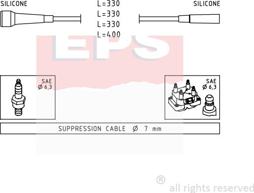 MDR EPS-1501 501 - Set kablova za paljenje www.molydon.hr