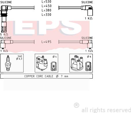 MDR EPS-1501 580 - Set kablova za paljenje www.molydon.hr