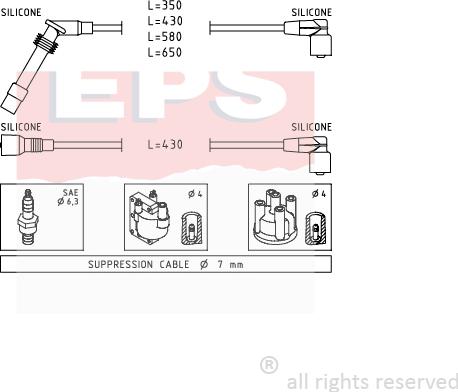 MDR EPS-1501 529 - Set kablova za paljenje www.molydon.hr