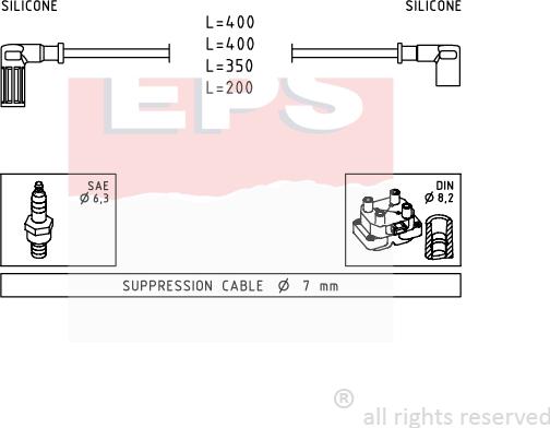 MDR EPS-1501 527 - Set kablova za paljenje www.molydon.hr