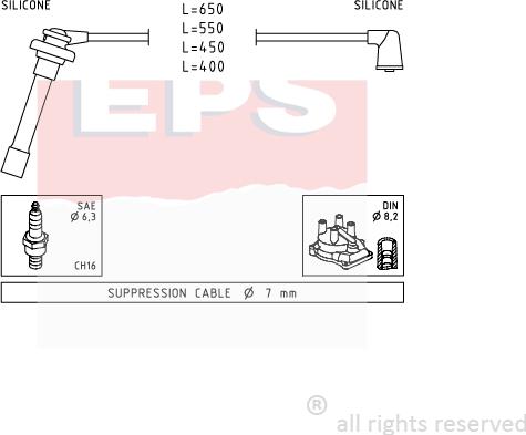 MDR EPS-1501 699 - Set kablova za paljenje www.molydon.hr