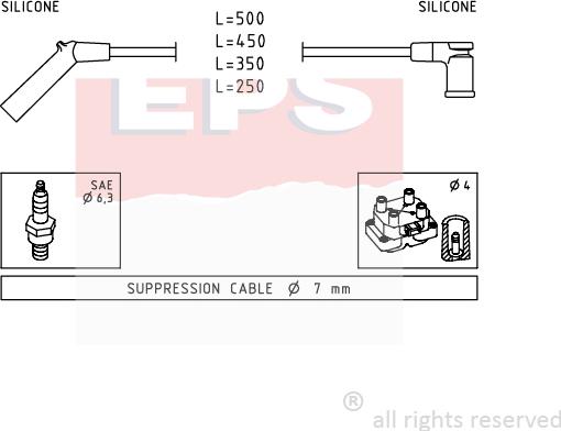 MDR EPS-1501 691 - Set kablova za paljenje www.molydon.hr