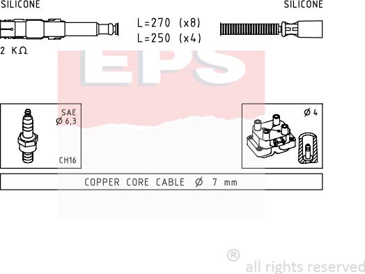 MDR EPS-1501 649 - Set kablova za paljenje www.molydon.hr