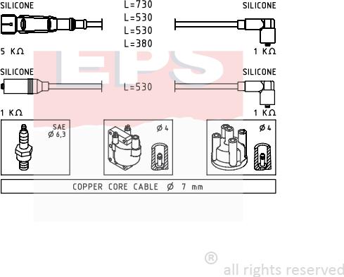 MDR EPS-1501 609 - Set kablova za paljenje www.molydon.hr