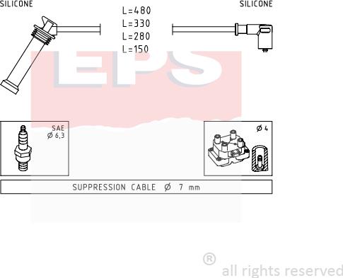 MDR EPS-1501 614 - Set kablova za paljenje www.molydon.hr