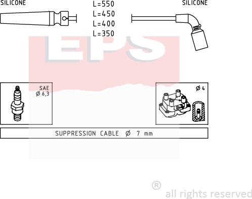 MDR EPS-1501 680 - Set kablova za paljenje www.molydon.hr