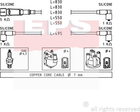 MDR EPS-1501 682 - Set kablova za paljenje www.molydon.hr