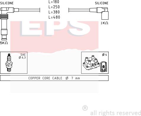 MDR EPS-1501 677 - Set kablova za paljenje www.molydon.hr