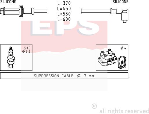 MDR EPS-1501 025 - Set kablova za paljenje www.molydon.hr