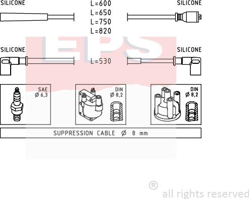 MDR EPS-1501 078 - Set kablova za paljenje www.molydon.hr