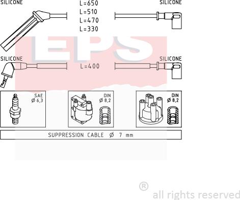 MDR EPS-1501 138 - Set kablova za paljenje www.molydon.hr