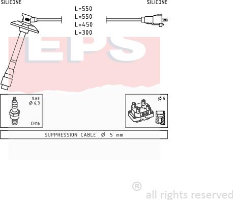 MDR EPS-1501 856 - Set kablova za paljenje www.molydon.hr