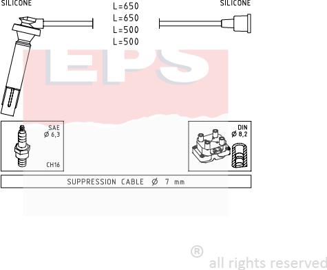 MDR EPS-1501 819 - Set kablova za paljenje www.molydon.hr