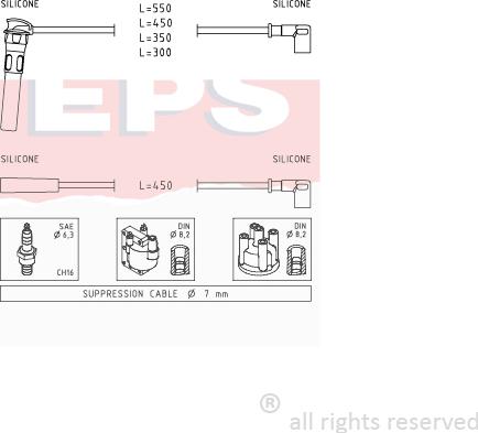 MDR EPS-1501 888 - Set kablova za paljenje www.molydon.hr