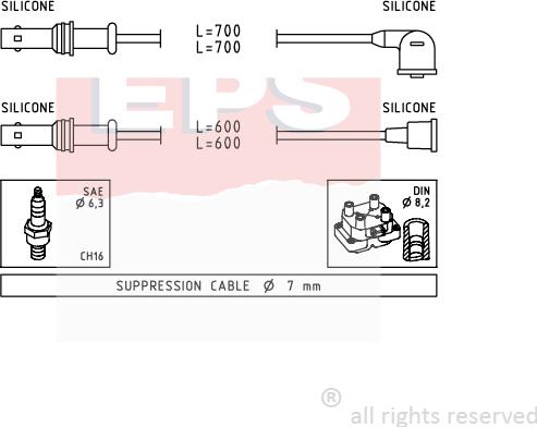 MDR EPS-1501 835 - Set kablova za paljenje www.molydon.hr