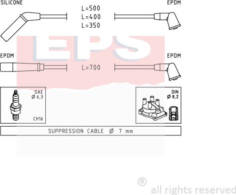 MDR EPS-1501 823 - Set kablova za paljenje www.molydon.hr