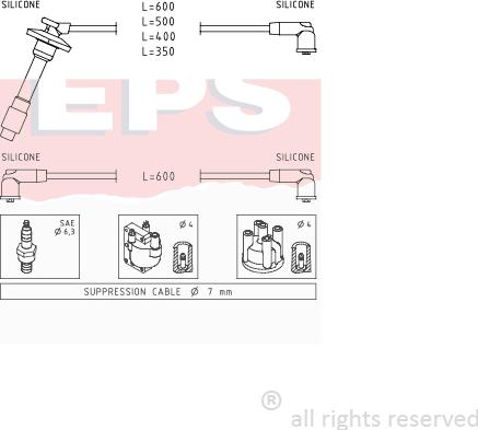 MDR EPS-1501 879 - Set kablova za paljenje www.molydon.hr