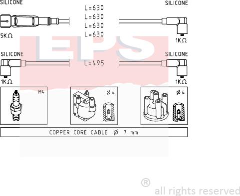 MDR EPS-1501 364 - Set kablova za paljenje www.molydon.hr