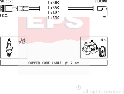 MDR EPS-1501 363 - Set kablova za paljenje www.molydon.hr