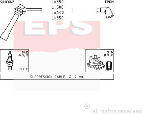 MDR EPS-1501 231 - Set kablova za paljenje www.molydon.hr