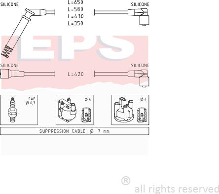 MDR EPS-1501 237 - Set kablova za paljenje www.molydon.hr