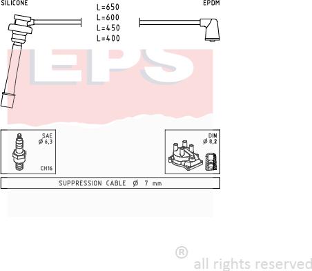 MDR EPS-1501 278 - Set kablova za paljenje www.molydon.hr