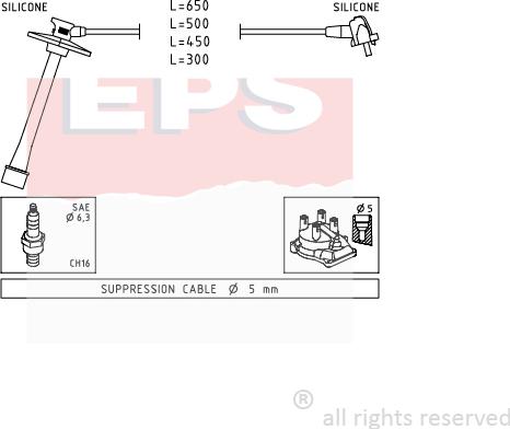 MDR EPS-1501 793 - Set kablova za paljenje www.molydon.hr