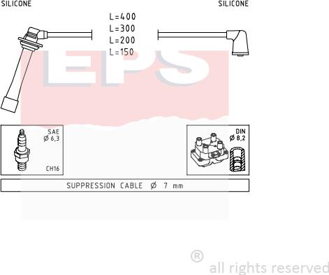 MDR EPS-1501 745 - Set kablova za paljenje www.molydon.hr