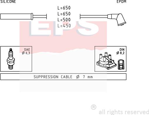 MDR EPS-1501 741 - Set kablova za paljenje www.molydon.hr