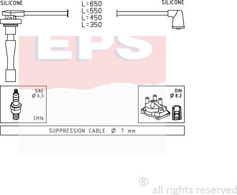 MDR EPS-1501 709 - Set kablova za paljenje www.molydon.hr