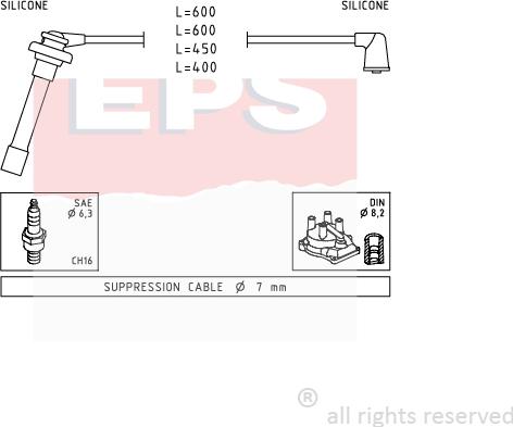 MDR EPS-1501 702 - Set kablova za paljenje www.molydon.hr