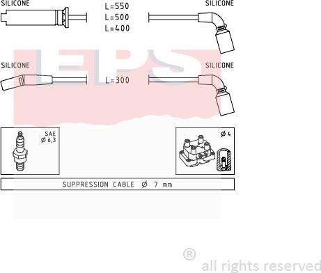 MDR EPS-1501 731 - Set kablova za paljenje www.molydon.hr