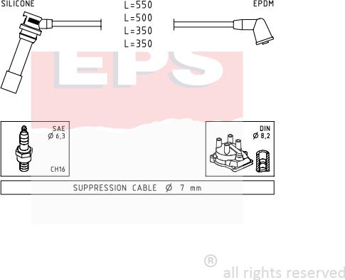 MDR EPS-1501 738 - Set kablova za paljenje www.molydon.hr