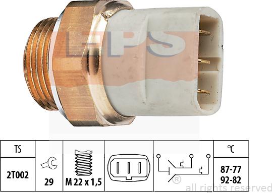 MDR EPS-1850 626 - Prekidač temperature, ventilator radijatora / klima uređaja www.molydon.hr