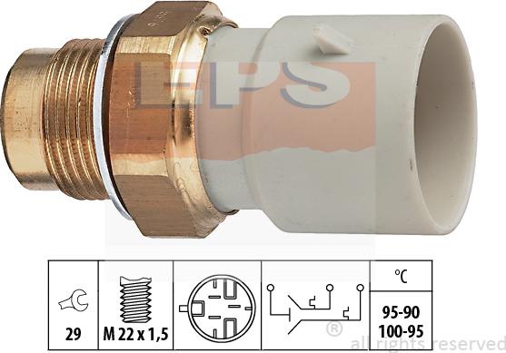 MDR EPS-1850 676 - Prekidač temperature, ventilator radijatora / klima uređaja www.molydon.hr