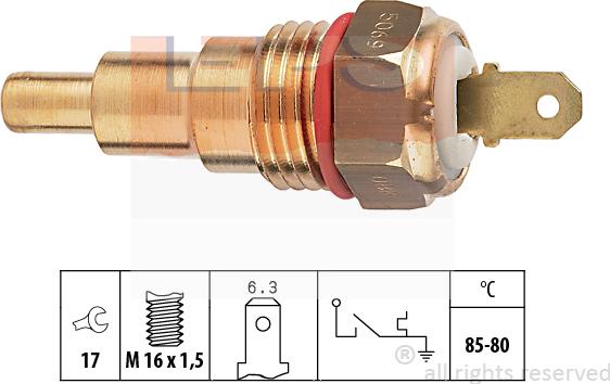 MDR EPS-1850 068 - Prekidač temperature, ventilator radijatora / klima uređaja www.molydon.hr