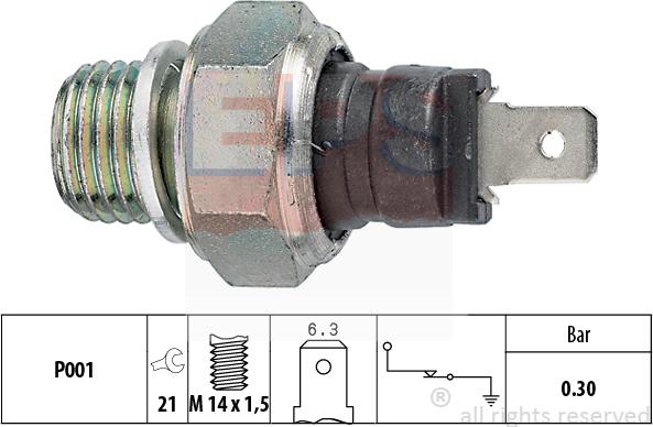 MDR EPS-1800 005 - Senzor, pritisak ulja www.molydon.hr