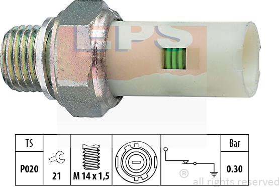 MDR EPS-1800 076 - Senzor, pritisak ulja www.molydon.hr