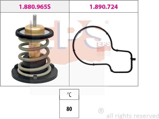 MDR EPS-1880 965 - Termostat, rashladna tekućinu www.molydon.hr